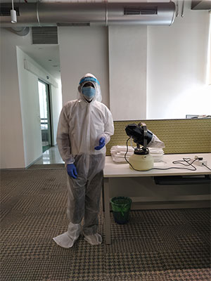 Disinfection services for office building